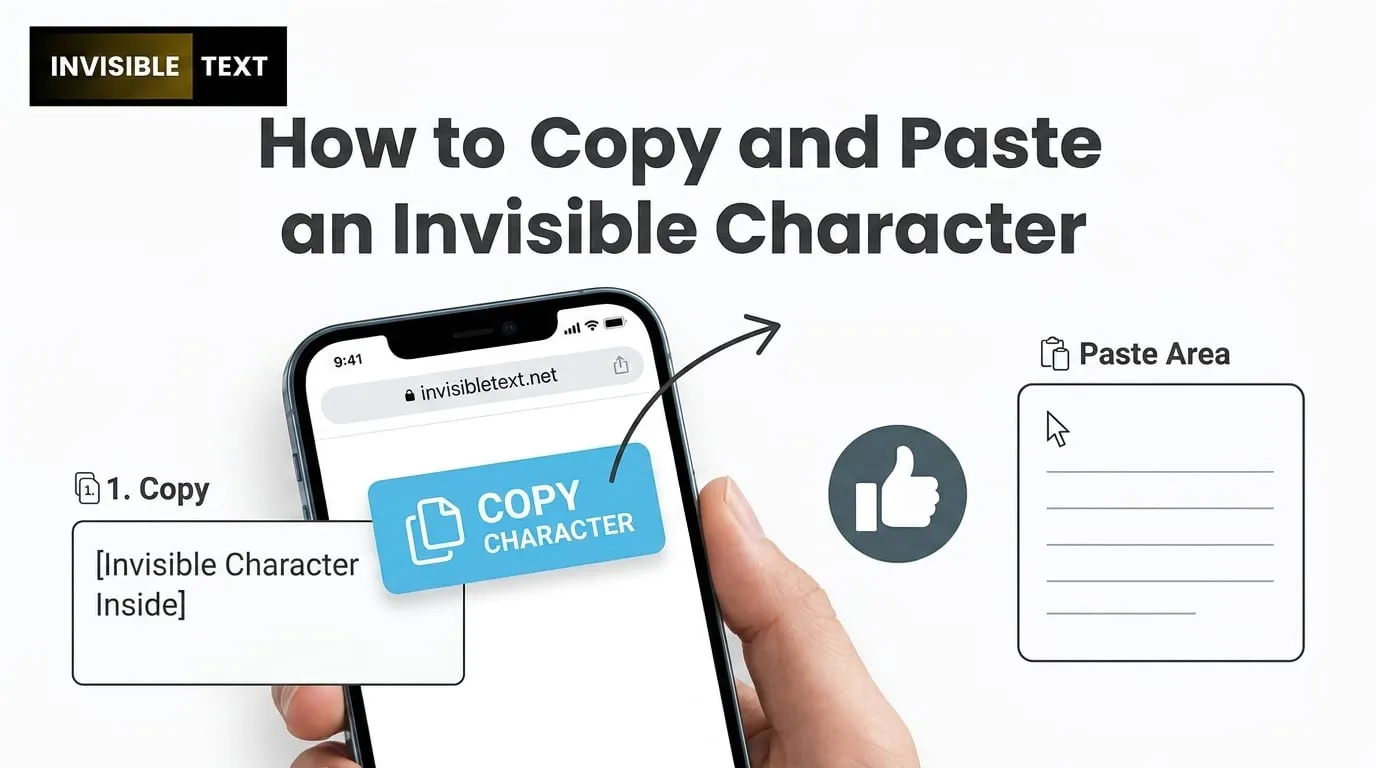 How to Copy and Paste an Invisible Character?