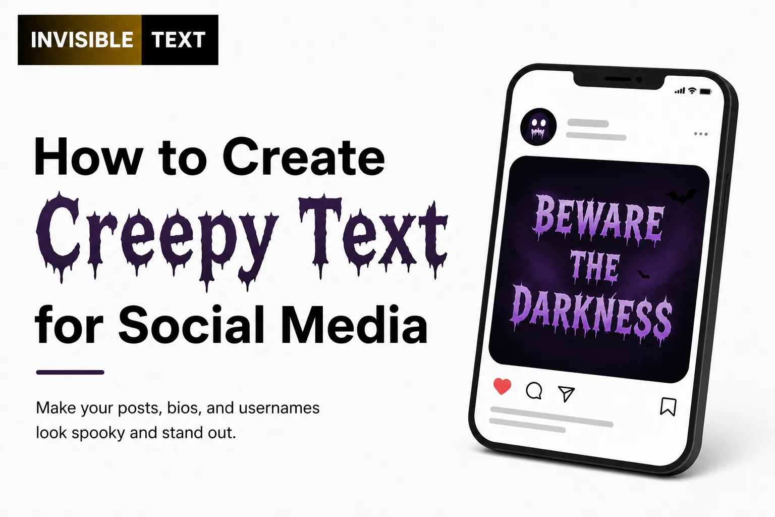 How to Create Creepy Text for Social Media
