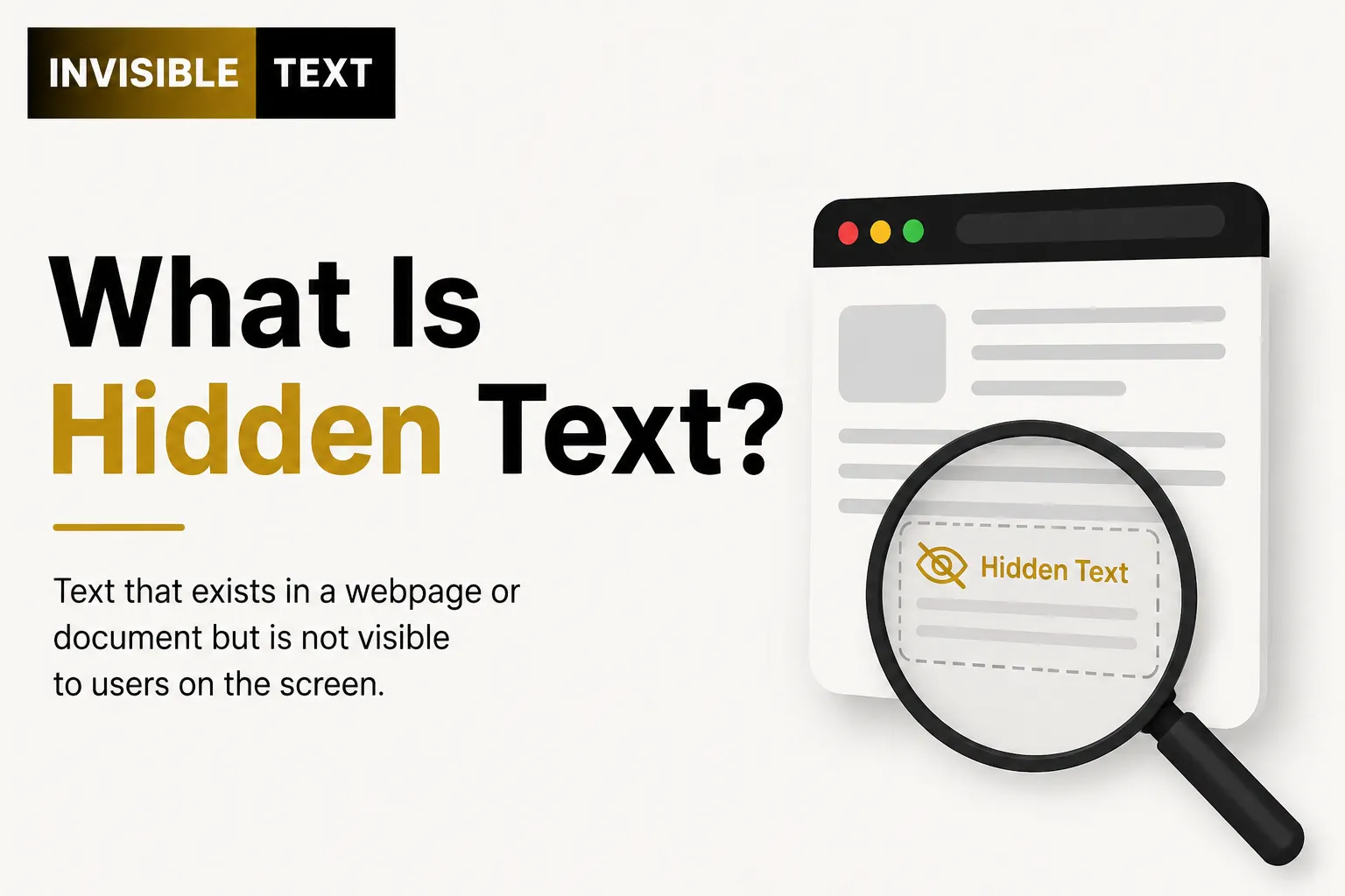 What Is Hidden Text?